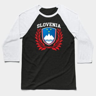 Slovenian Pride Flag T-Design Baseball T-Shirt